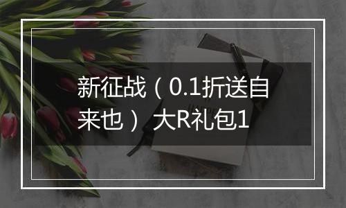 新征战（0.1折送自来也） 大R礼包1