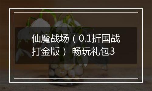 仙魔战场（0.1折国战打金版） 畅玩礼包3