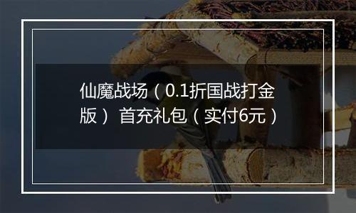 仙魔战场（0.1折国战打金版） 首充礼包（实付6元）