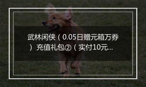 武林闲侠（0.05日赠元箱万券） 充值礼包②（实付10元）