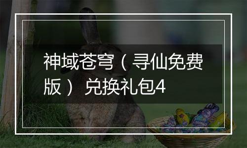 神域苍穹（寻仙免费版） 兑换礼包4