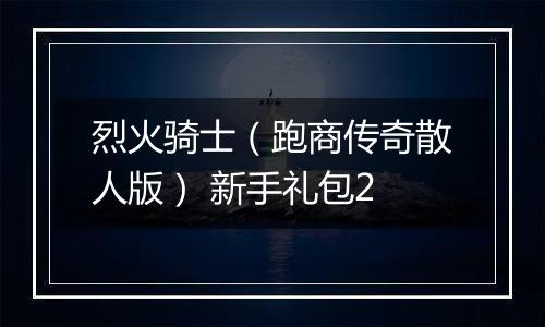 烈火骑士（跑商传奇散人版） 新手礼包2