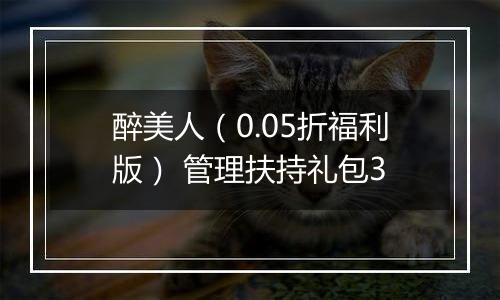 醉美人（0.05折福利版） 管理扶持礼包3