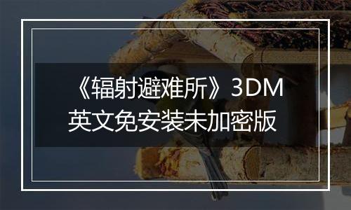 《辐射避难所》3DM英文免安装未加密版