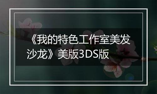 《我的特色工作室美发沙龙》美版3DS版
