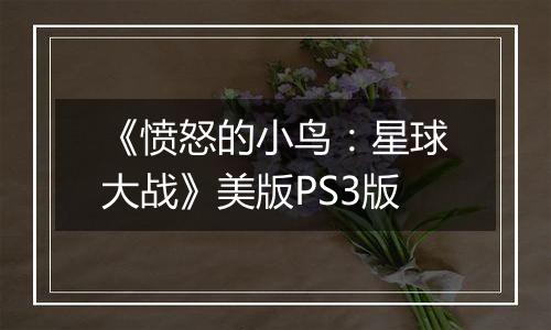 《愤怒的小鸟：星球大战》美版PS3版