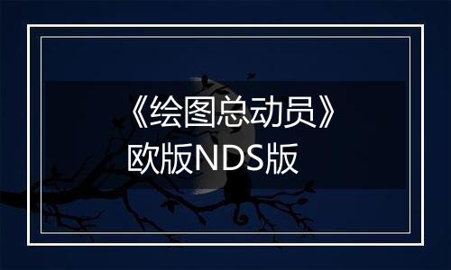 《绘图总动员》 欧版NDS版