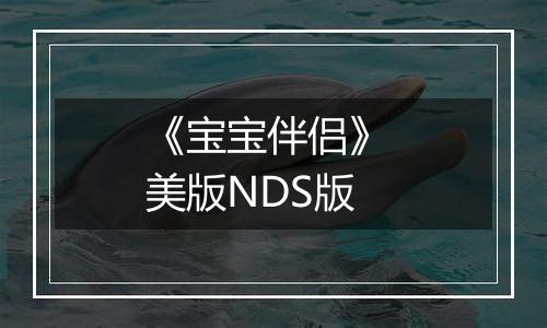 《宝宝伴侣》 美版NDS版