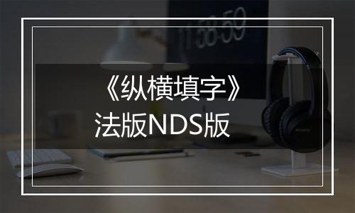 《纵横填字》 法版NDS版