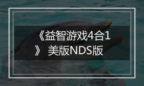 《益智游戏4合1》 美版NDS版