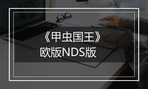《甲虫国王》 欧版NDS版
