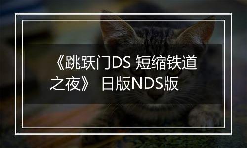 《跳跃门DS 短缩铁道之夜》 日版NDS版