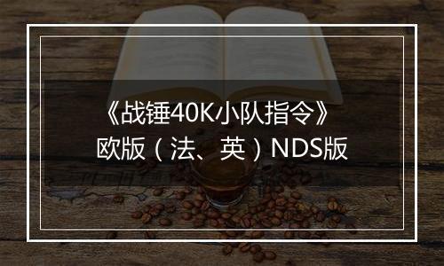 《战锤40K小队指令》 欧版（法、英）NDS版