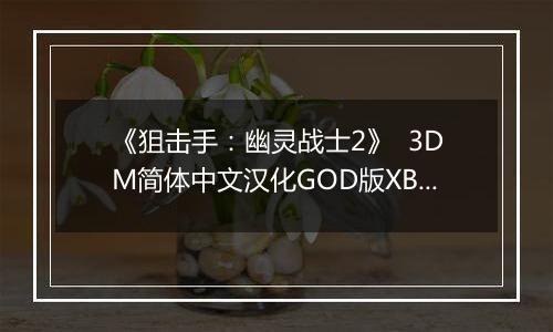 《狙击手：幽灵战士2》  3DM简体中文汉化GOD版XBOX360版
