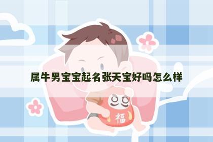 属牛男宝宝起名张天宝好吗怎么样