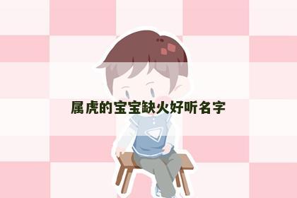 属虎的宝宝缺火好听名字