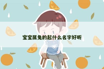 宝宝属兔的起什么名字好听