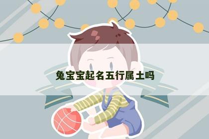 兔宝宝起名五行属土吗