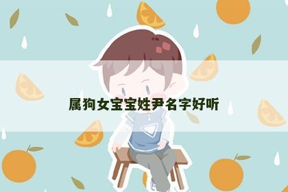 属狗女宝宝姓尹名字好听