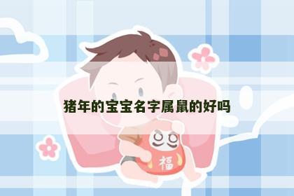 猪年的宝宝名字属鼠的好吗