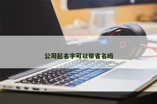 公司起名字可以带省名吗