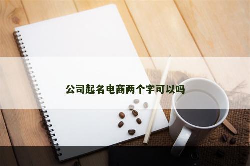 公司起名电商两个字可以吗