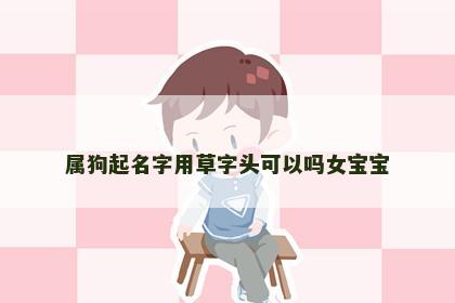 属狗起名字用草字头可以吗女宝宝