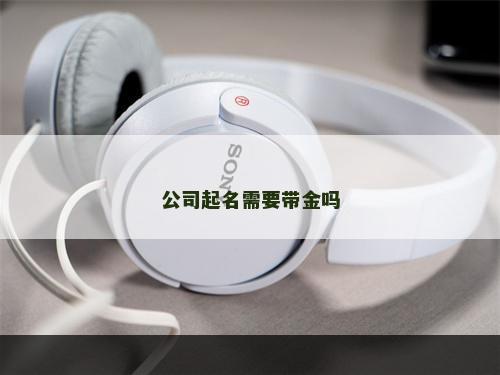 公司起名需要带金吗