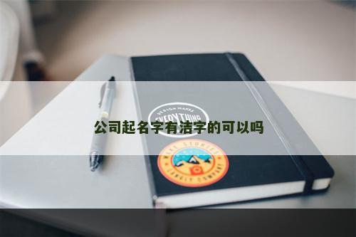 公司起名字有洁字的可以吗