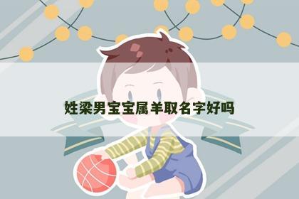 姓梁男宝宝属羊取名字好吗