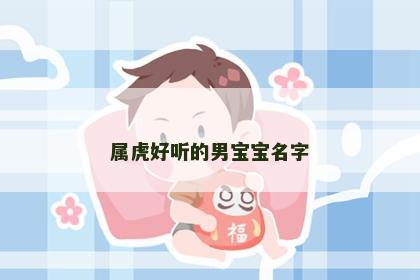 属虎好听的男宝宝名字
