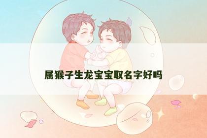 属猴子生龙宝宝取名字好吗
