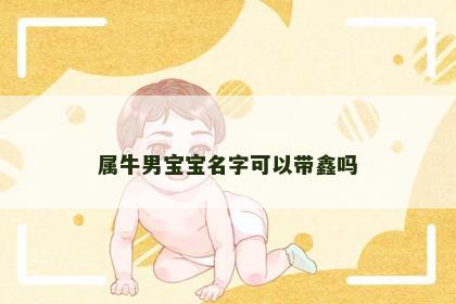 属牛男宝宝名字可以带鑫吗