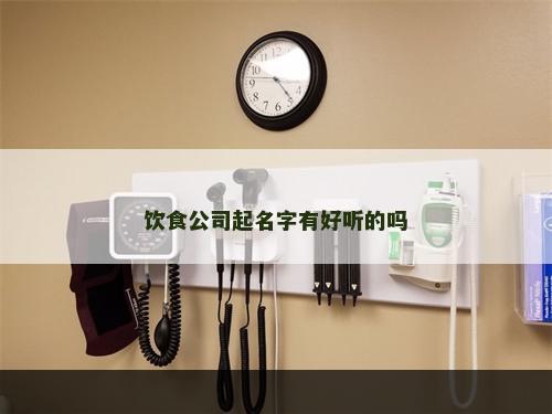 饮食公司起名字有好听的吗