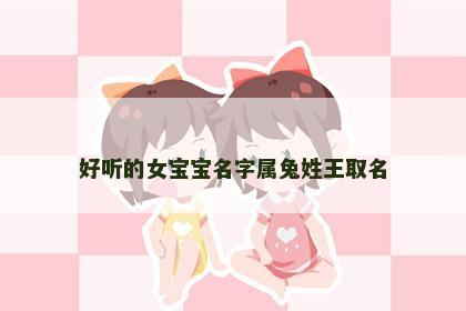 好听的女宝宝名字属兔姓王取名