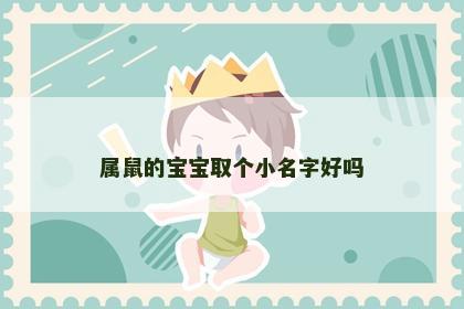 属鼠的宝宝取个小名字好吗