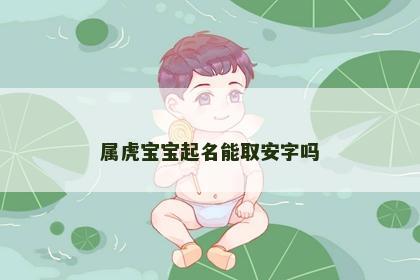 属虎宝宝起名能取安字吗