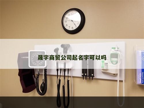 晟字商贸公司起名字可以吗