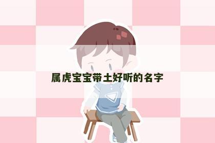 属虎宝宝带土好听的名字