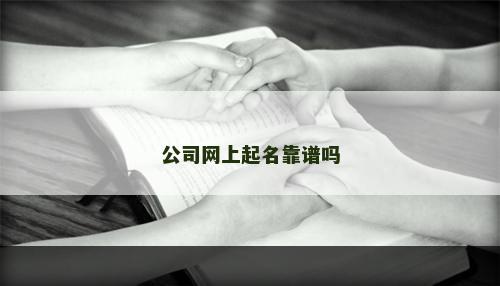 公司网上起名靠谱吗
