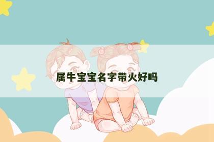 属牛宝宝名字带火好吗