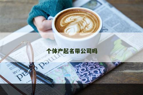 个体户起名带公司吗