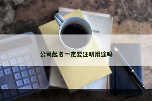 公司起名一定要注明用途吗