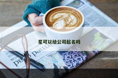 星可以给公司起名吗