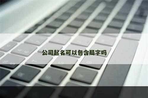 公司起名可以包含局字吗
