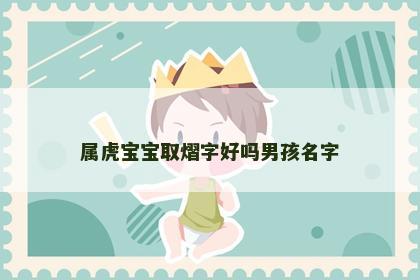 属虎宝宝取熠字好吗男孩名字