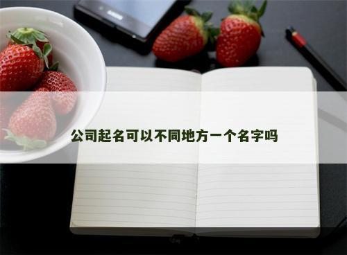 公司起名可以不同地方一个名字吗