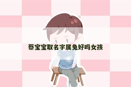 蔡宝宝取名字属兔好吗女孩