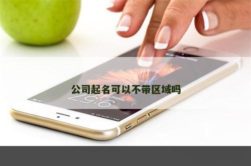 公司起名可以不带区域吗