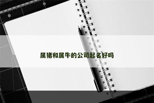 属猪和属牛的公司起名好吗